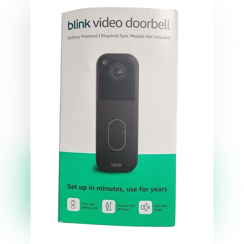Blink Video Doorbell 2nd Generation– Head-to-toe HD view